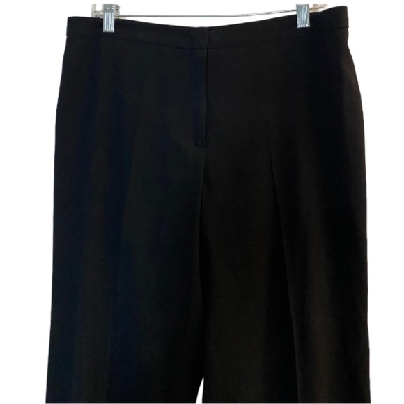 ESCADA Womens Dress Pants Black Pleated Trousers Straight Leg - Picture 3 of 7